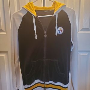 Women's velour hoodie - Pittsburgh Steelers size M